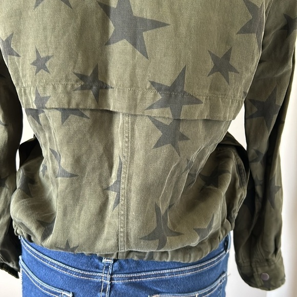 RAILS Collins Sage Green with Black Stars Military Utility Jacket Sz XS NEW - Picture 12 of 16